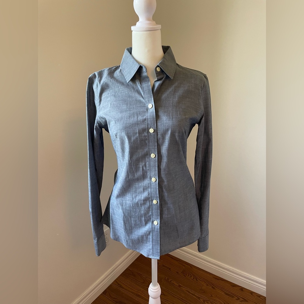 Banana Republic Chambray Non-Iron Shirt